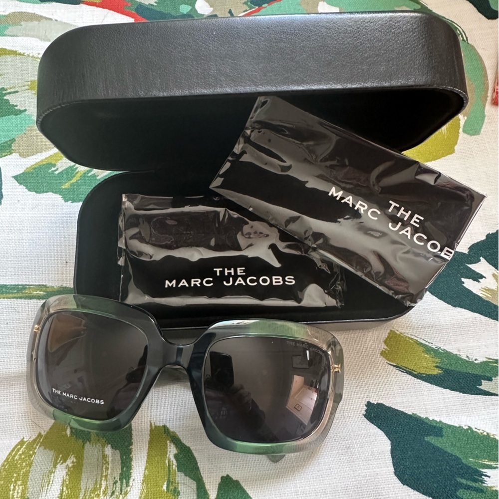 NEW Marc Jacobs MARC 574/S-08YW IR Green Grey Sunglasses